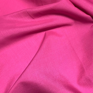 Fuchsia Pink  - Polyester/Cotton Broadcloth Fabric