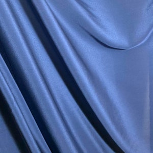 Navy Blue - 16mm Silk Crepe de Chine Fabric