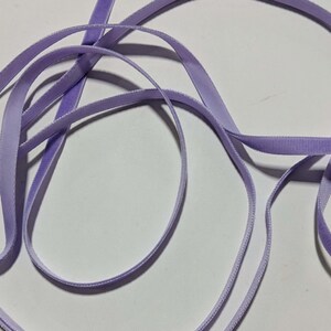 French VELVET Ribbon LAVENDER by the yard 3/8 inch