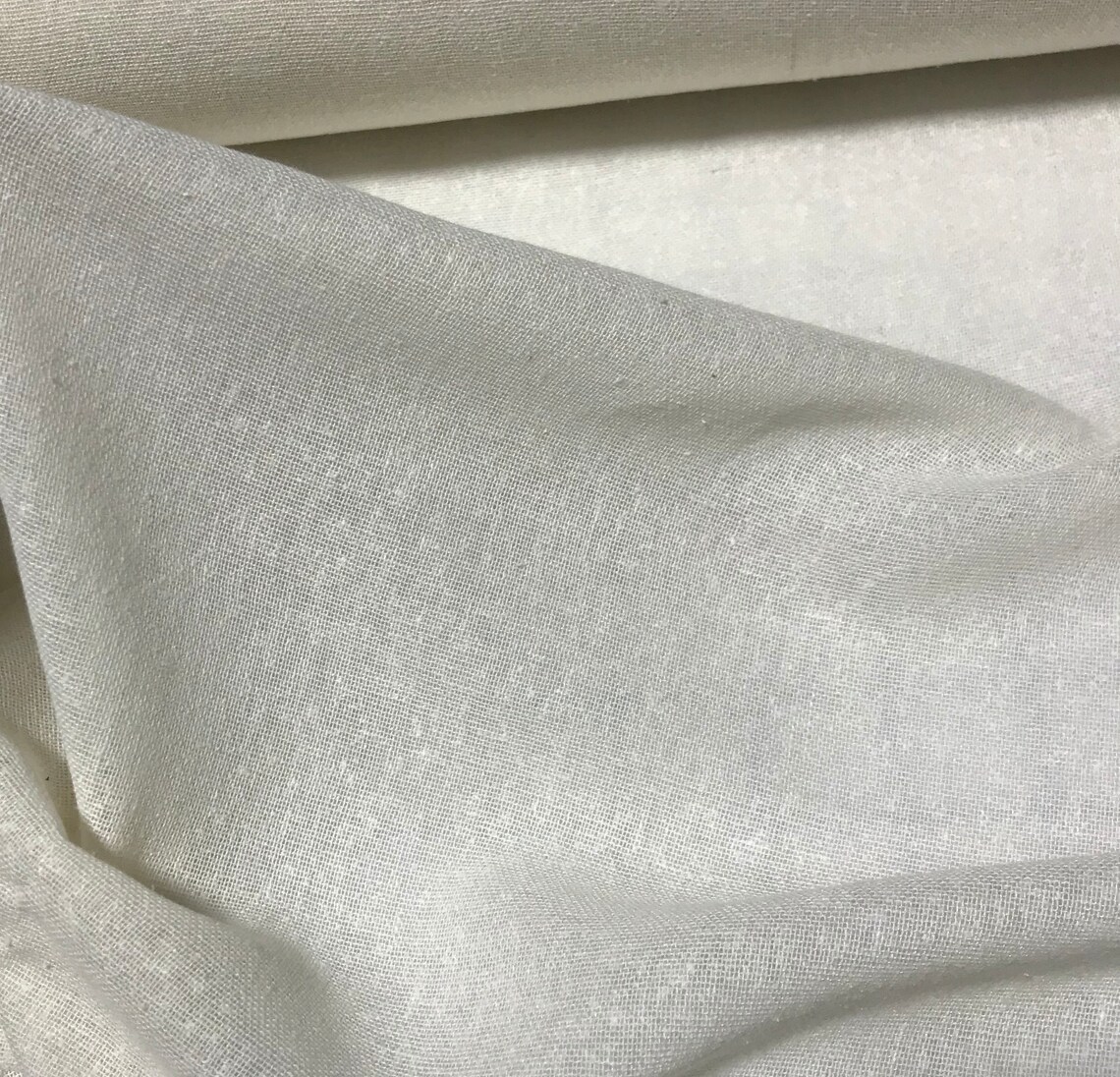 NATURAL WHITE Raw Silk Gauze NOIL Fabric | Etsy