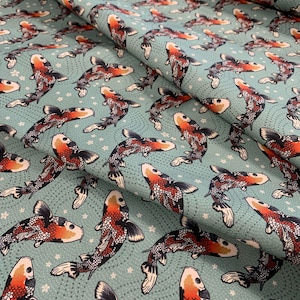 Kimonos & Koi - Koi Pond - Paintbrush Studio Cotton Fabric