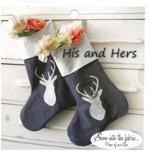 His and Hers Stocking Pattern - Sewn Into the Fabric...Pieces of our Lives