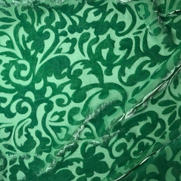 Velvet Emerald Green Fabric Etsy