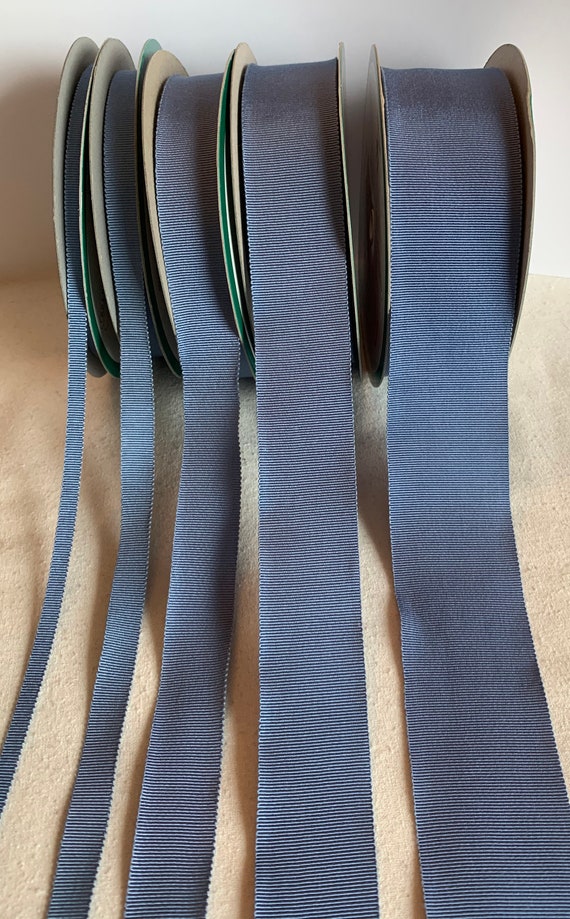 French Blue 100% Rayon Petersham Ribbon 5 Widths to choose | Etsy