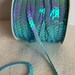 Iridescent Aqua Blue Sequin Ribbon (1/4" Wide - 5 Yards) - Etsy