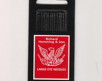 Richard Hemming Needles - Milliners Size 5 - Made in England