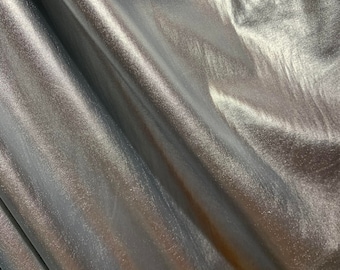 Metallic zilverfolie Lame' stretch gebreide stof