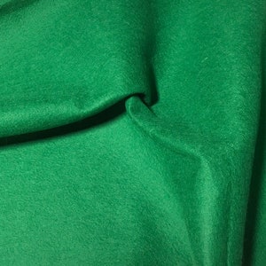 Grassy Meadow Green - Wool /Rayon Blend Felt Fabric