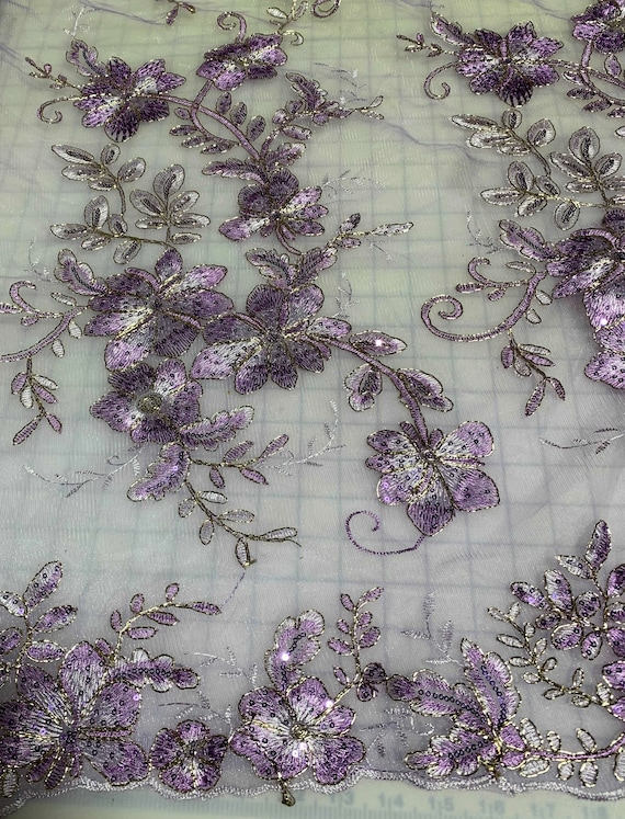 Lavender outlet lace fabric