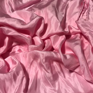 BALLERINA PINK Hand Dyed Silk Twill Fabric