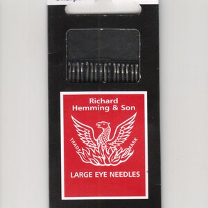 Richard Hemming Needles - Sharps Size 5 - Made in England