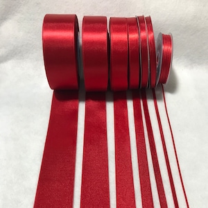 Thin Red Ribbon Etsy