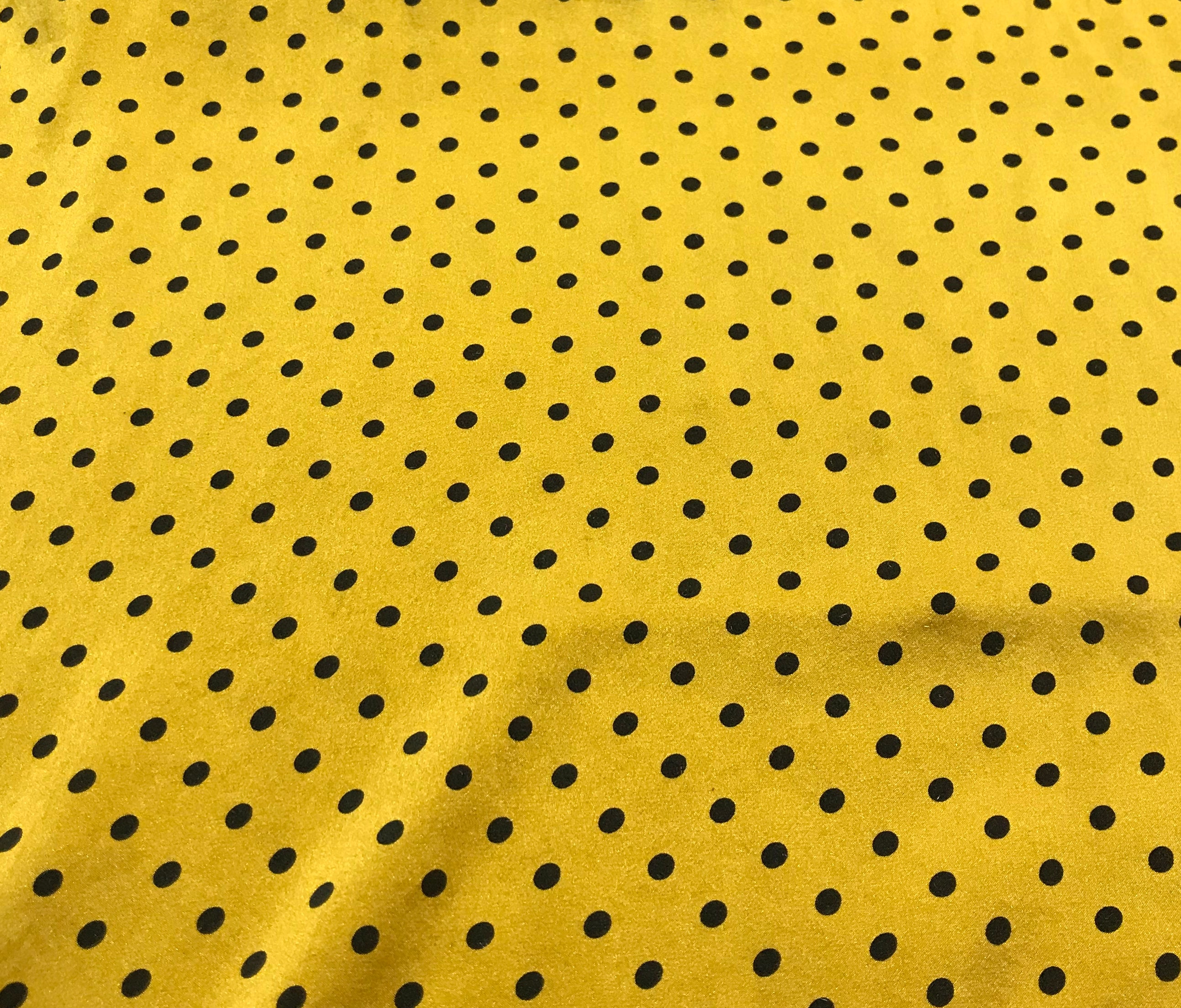 Blazing Yellow Charmeuse Silk Fabric main image 0