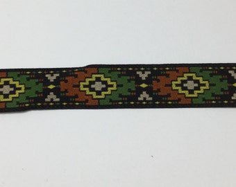 Vintage Tribal Ethnic Ikat Jacquard Ribbon Trim -2 yards-