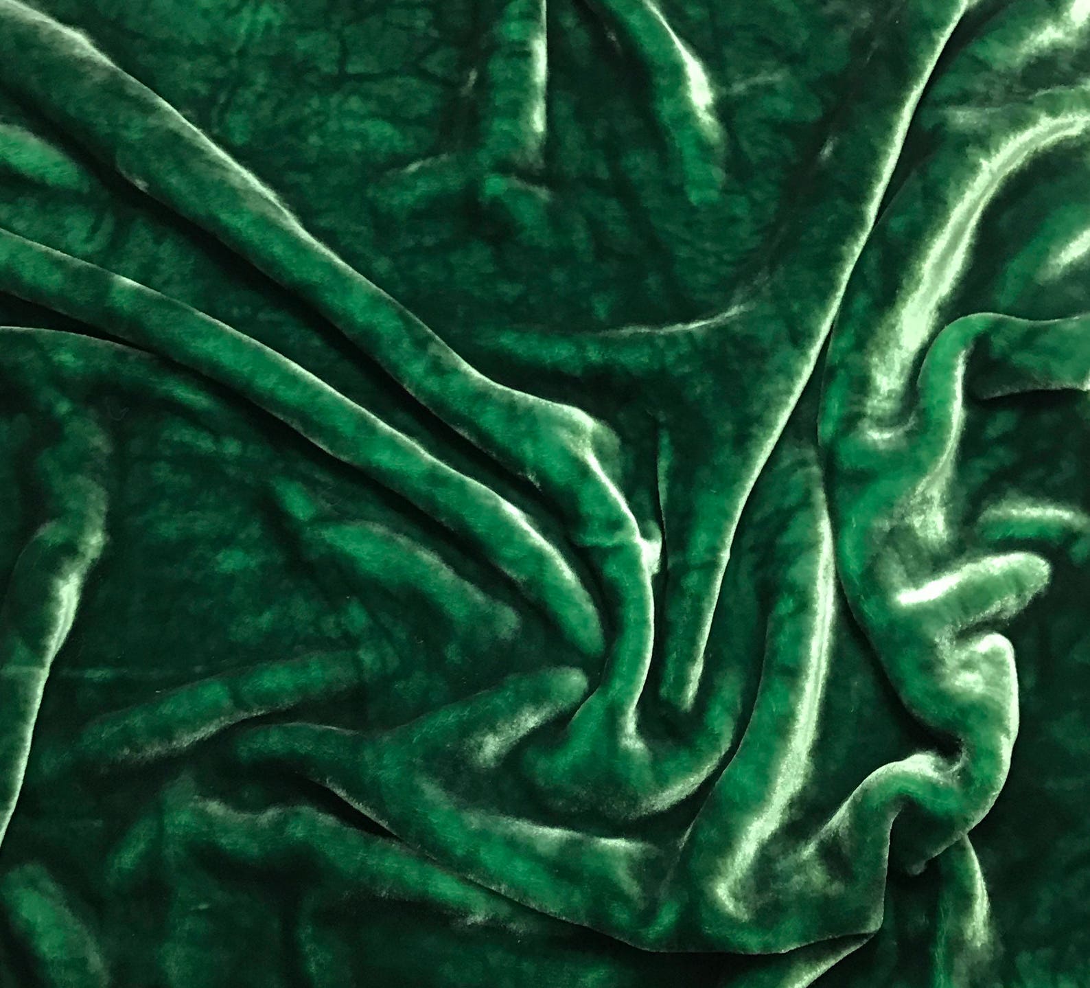 Leaf Green HAND DYED Very PLUSH Silk Velvet Fabric 1/4 Yard X Etsy