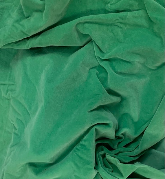 kelly velvet fabric - Hand Dyed Cotton VELVETEEN Fabric KELLY GREEN - 54" wide