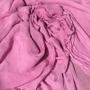 Hand Dyed Lilac - Soft Silk Organza Fabric
