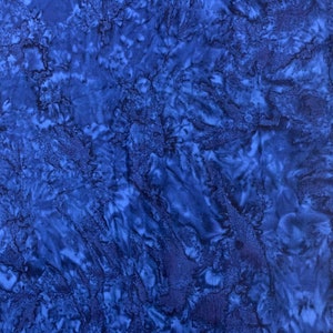 Sapphire Blue Shadows - Banyan Batik Tone on Tone 100% Cotton Fabric