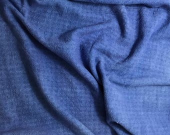 Royal Blue - Hand Dyed Checkered Weave Silk Noil - 54" wide