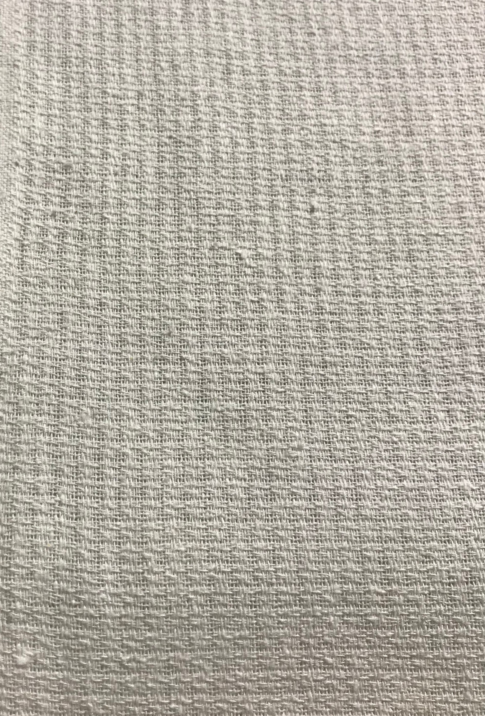 NATURAL WHITE Raw Silk Squares Weave Check NOIL Fabric | Etsy
