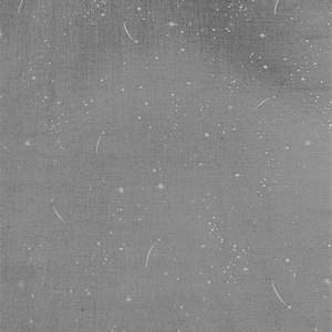 Shooting Stars on Gray - Lucky Charms Basics - Figo Cotton Fabrics