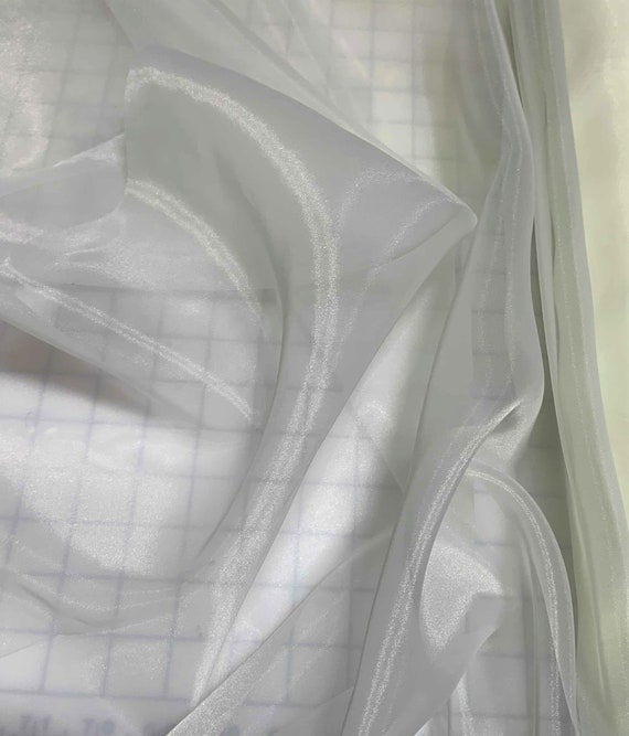 ivory organza fabric - Ivory Polyester Organza Fabric