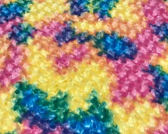 Pastel Rainbow Rose Minky Cuddle Fabric