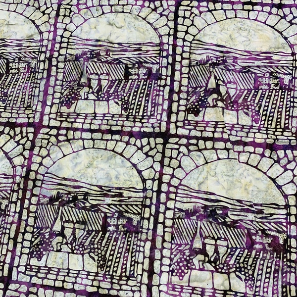 Purple Tuscany - Vino - Banyan Batiks Cotton Fabric