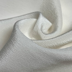 Remnant Sale 7&quot;x12&quot; - White - Silk Crepe de Chine Fabric