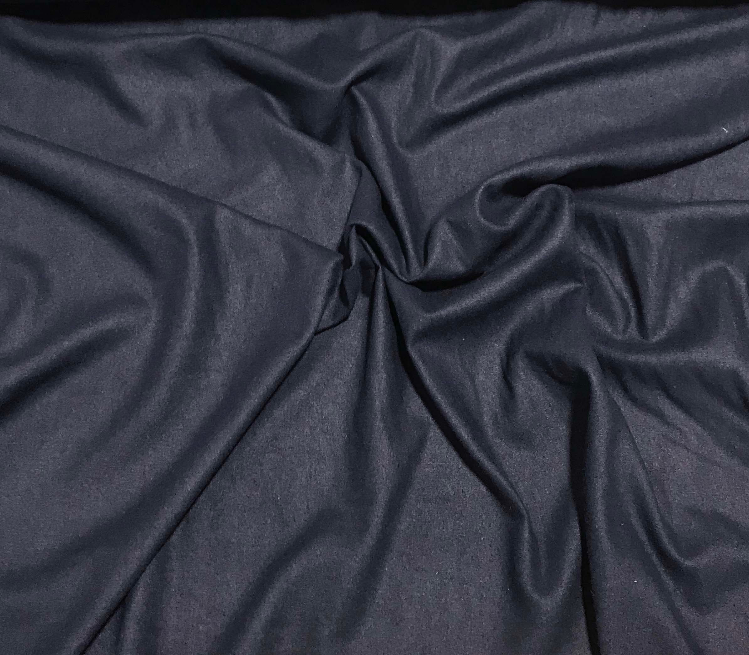 NAVY BLUE Raw Silk NOIL Fabric Etsy