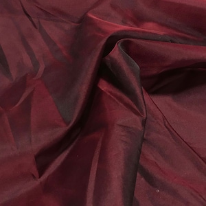 Burgundy Red - Silk Organza Fabric