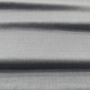 Navy Blue 1/32" Micro Check Gingham Imperial Combed Poly/Cotton Fabric Spechler-Vogel