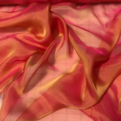 Light Brown Iridescent Silk Chiffon IC-035 Fabric main image 0