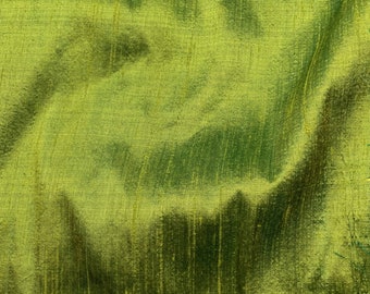 Apple Green - 100% Silk Dupioni Fabric