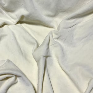 Hand Dyed Ecru - Cotton Velveteen Fabric