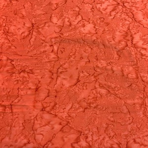 Blood Orange Shadows - Banyan Batik Tone on Tone 100% Cotton Fabric
