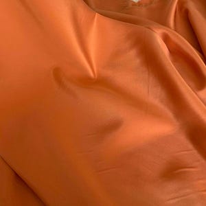Persimmon Orange - 16mm Silk Crepe de Chine Fabric