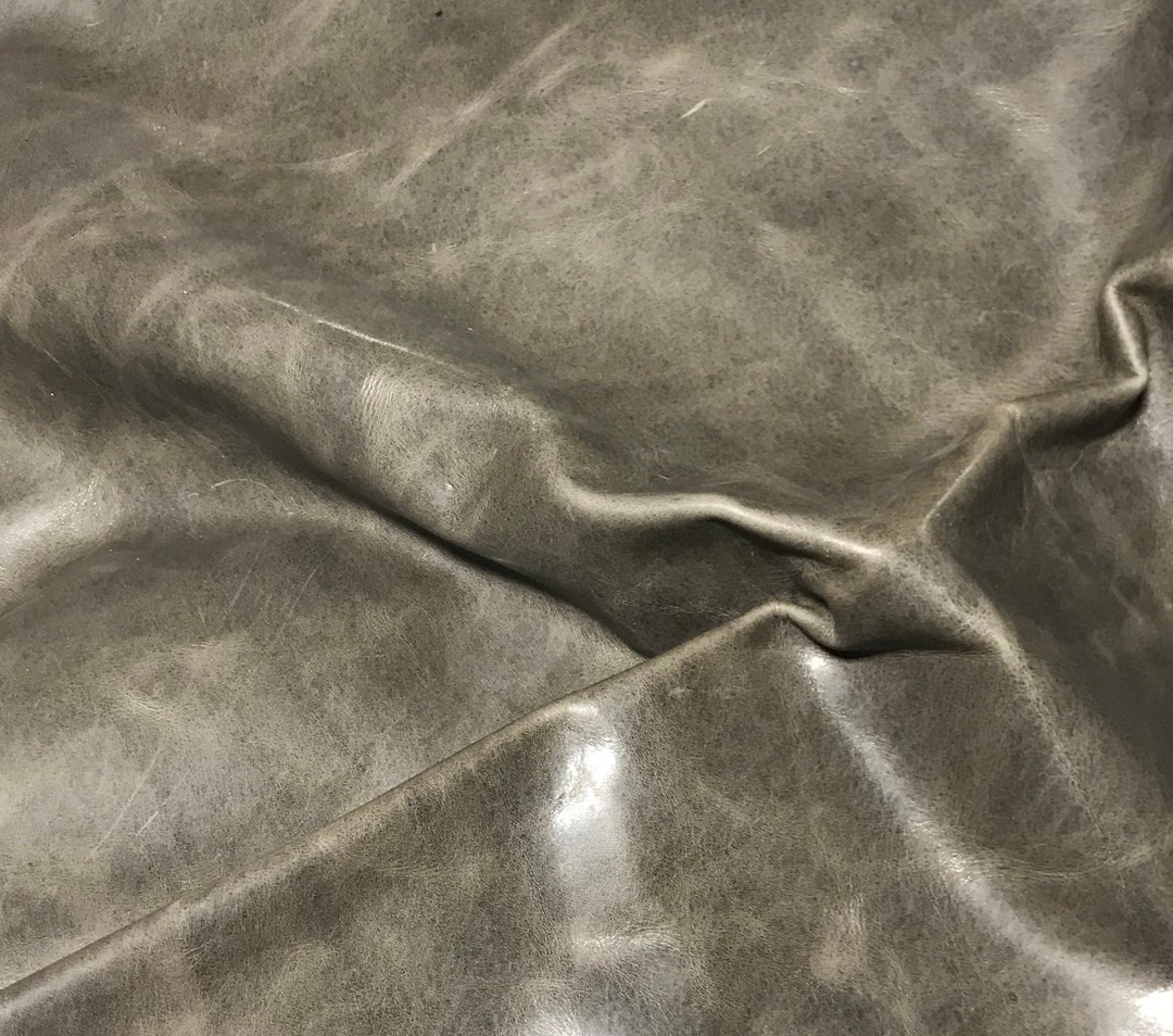 MOTTLED DARK TAUPE Smooth Cow Hide Leather 8x8 - Etsy