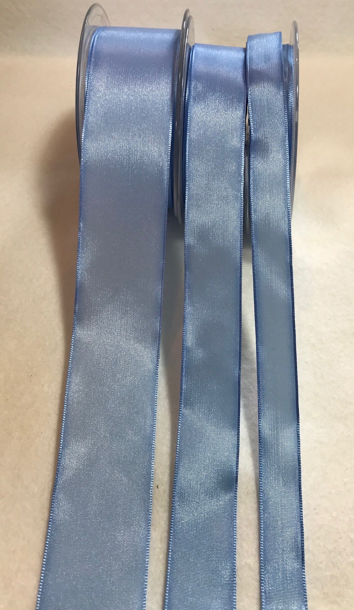 Baby Blue Wired Taffeta Ribbon Made in France 3 Widths to Etsy