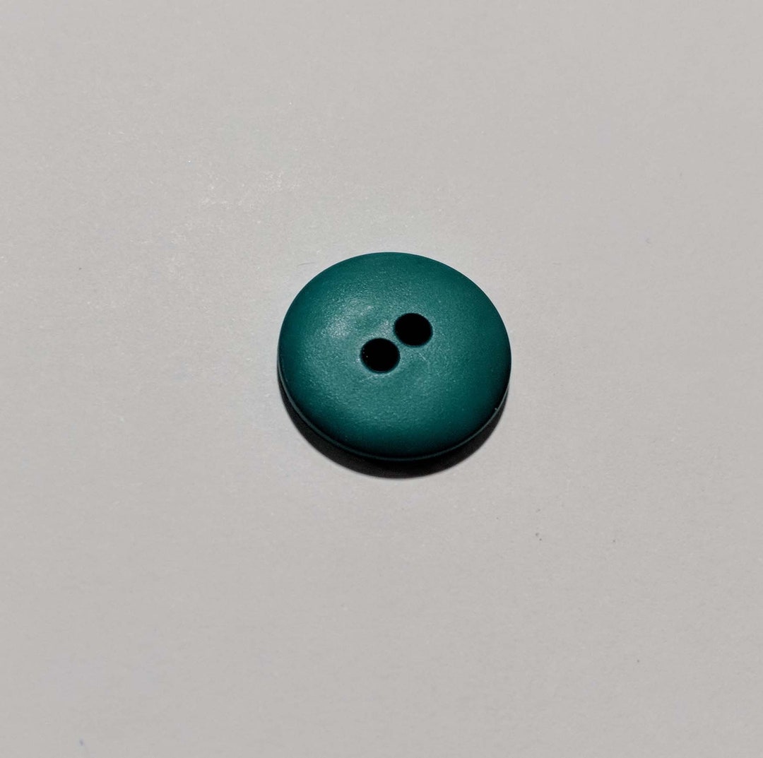 Green Aqua Round 2 Hole Plastic Button 20mm / 3/4 Inch Etsy
