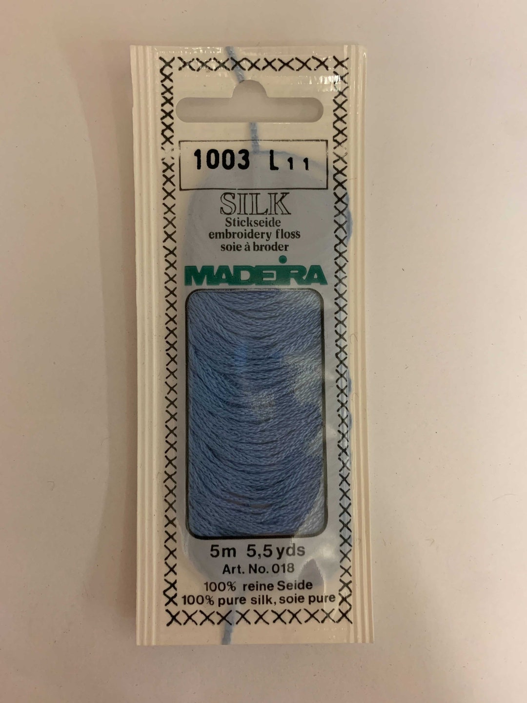 Vintage SILK Madeira Embroidery Floss 1003 L11 5m/5.5yds Etsy