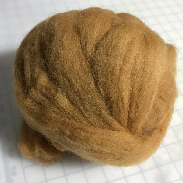 Autumn Gold - Finest Romney & Merino Wool Roving (.5 Oz)