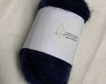 Mohair/Wolle/Polyester-Mischgarn - Dunkelblau