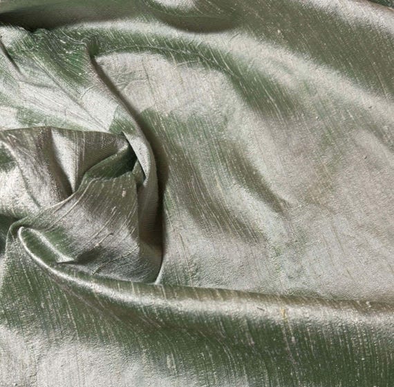 mint dupioni fabric - Winter Mint Green - Silk Dupioni Fabric