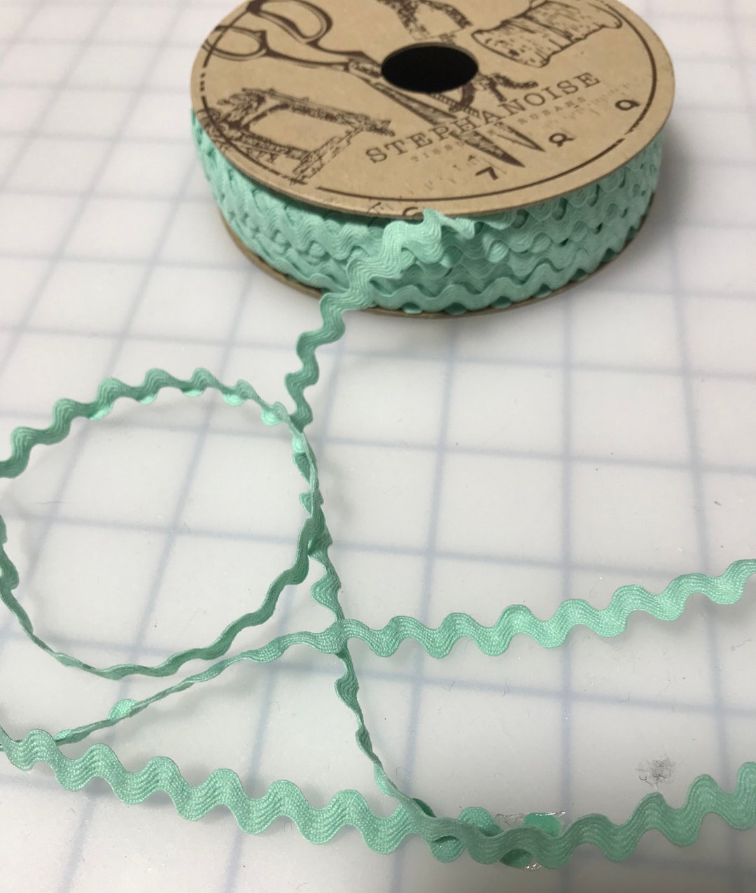 Mint Ric Rac Trim Made in France 3/8