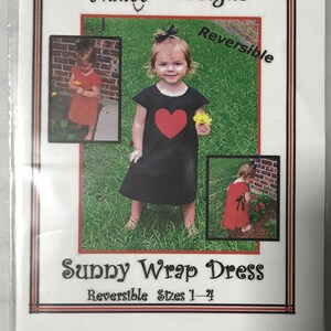 Nanoo Designs Sunny Wrap Dress size 1-4 Sewing Pattern