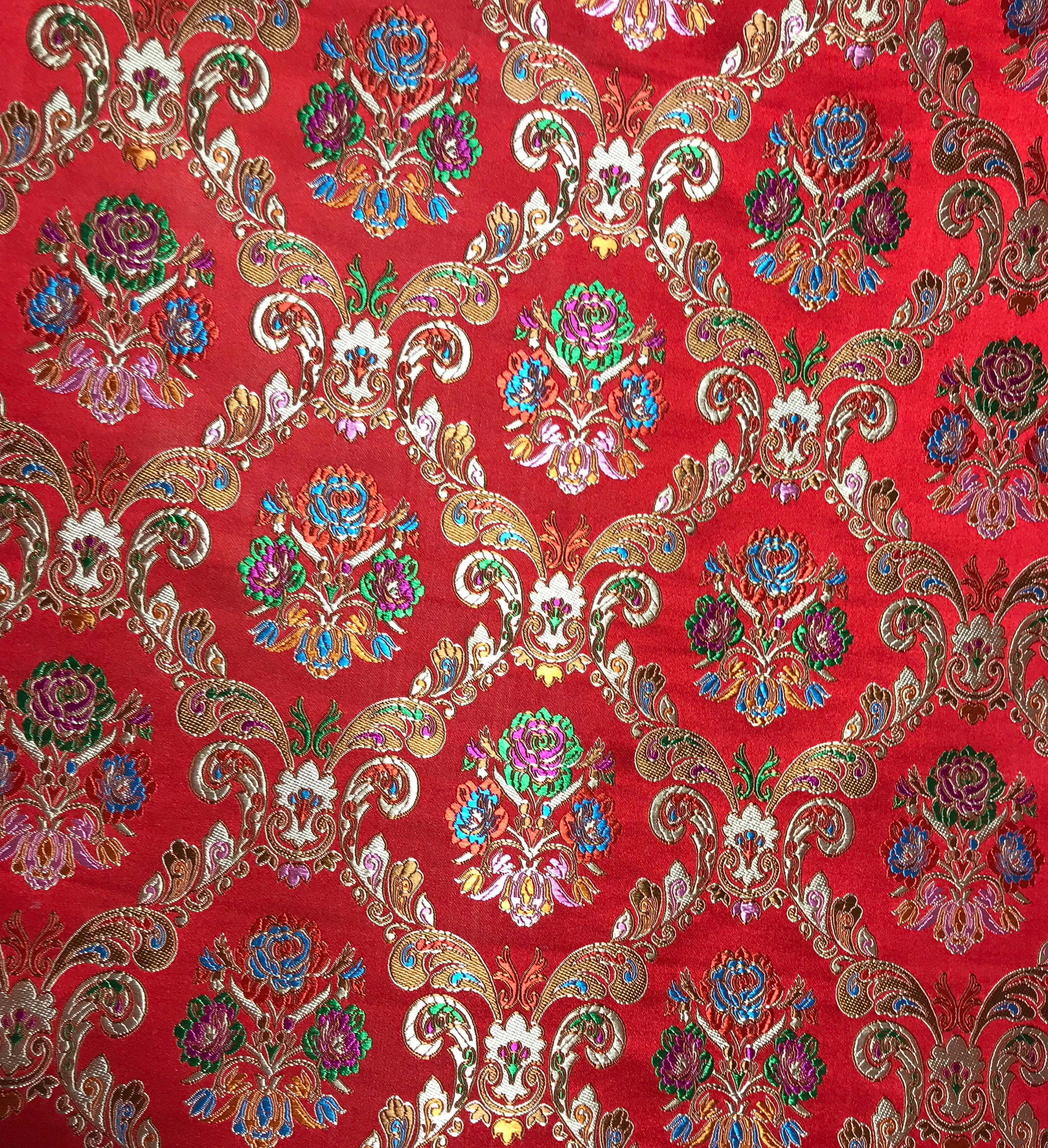 Red Royalty Damask Embossed Velvet Upholstery Drapery Fabric – Fashion  Fabrics LLC