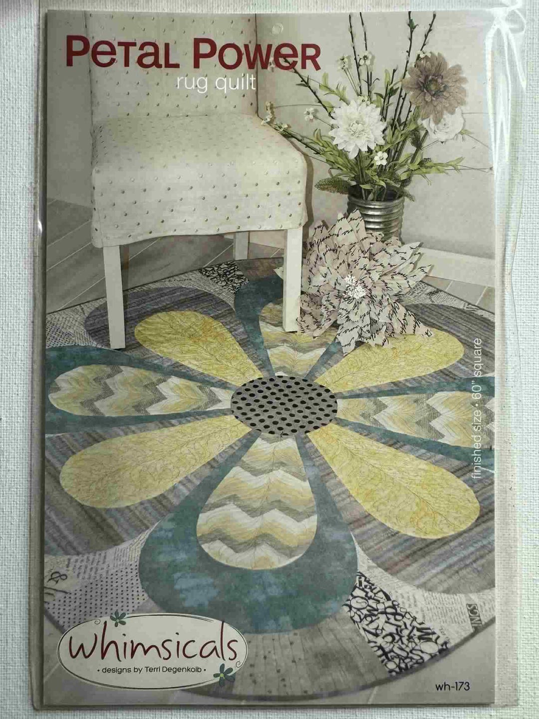 Whimsical's Petal Power Rug Quilt Pattern # Wh-173 by Terri Degenkolb ...