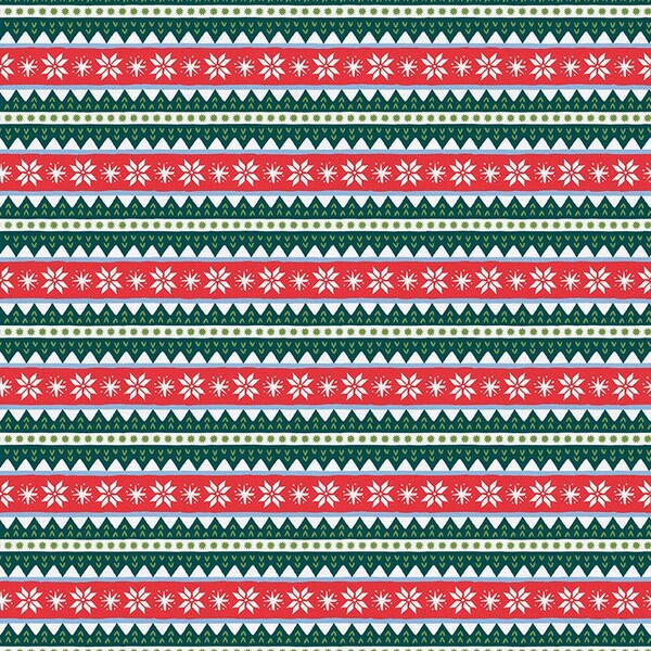 Fairisle Stripe - Gnome Noel - Paintbrush Studio Cotton Fabrics