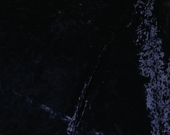 Navy Blue - Stretch Polyester Crushed Velvet Fabric